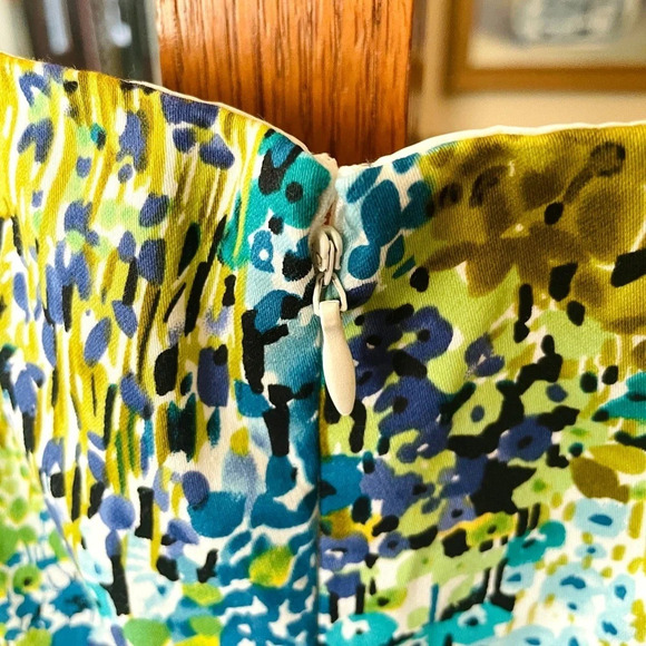 Nine West women’s plus sleeveless dress pockets wedding guest SZ 20W blue green - Picture 8 of 11